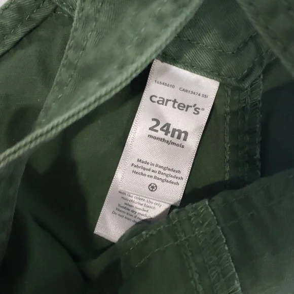 *SOLD* 5/$30 CARTER'S NWT Footless Sleeper and Denim Overalls Dino Little Dude - Picture 5 of 6